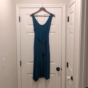 Latched Mama Teal Maternity and Nursing Dress